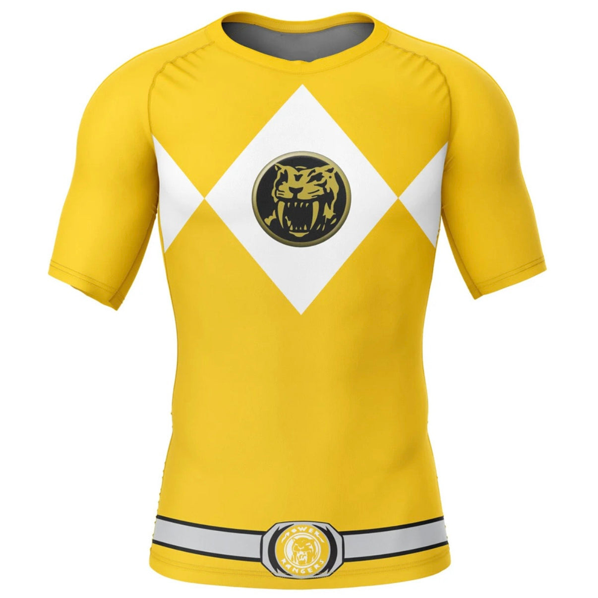 Yellow Power Ranger Premium Rash Guard - LONG OR SHORT SLEEVE