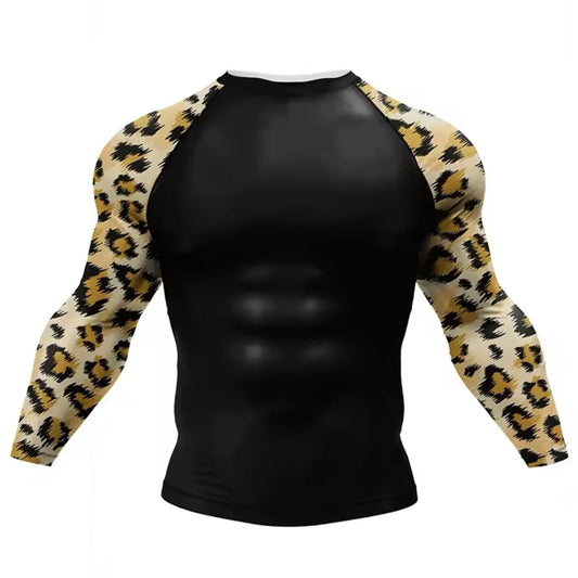 Leopard Premium BJJ / MMA Rash Guard - LONG & SHORT SLEEVE VARIATIONS