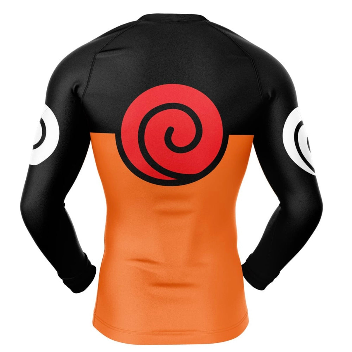 Naruto Uzumaki White Symbol Premium Rash Guard - LONG OR SHORT SLEEVE