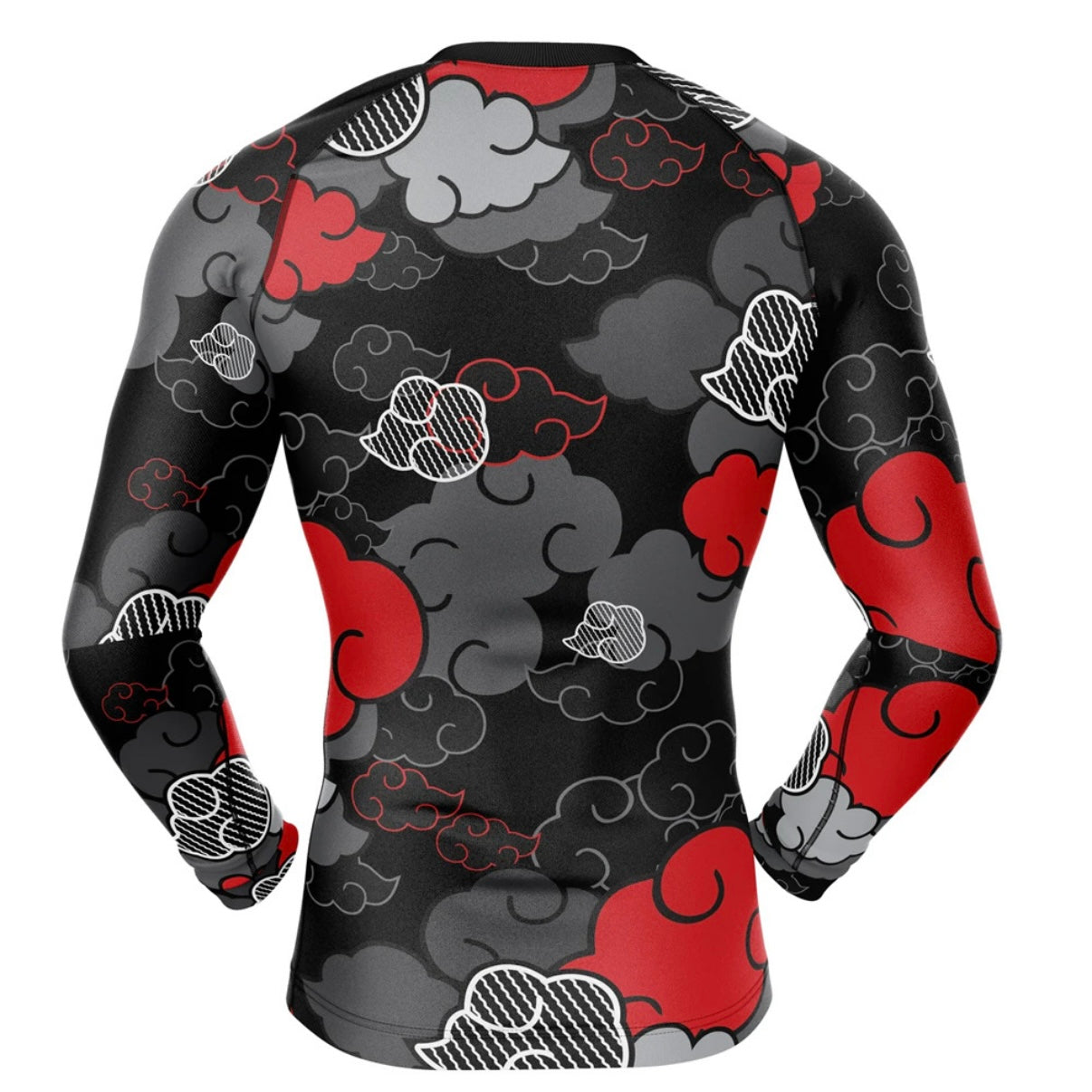 Naruto Black Aloha Akatsuki Premium Rash Guard - LONG OR SHORT SLEEVE