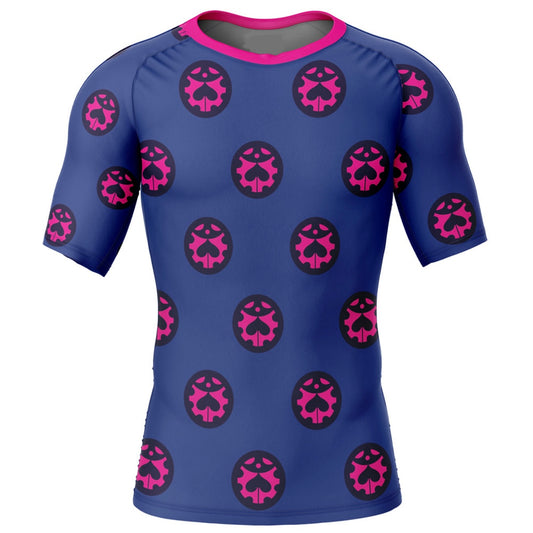 Jojo’s Bizarre Adventure 'Giorno' Premium Short Sleeve Rash Guard