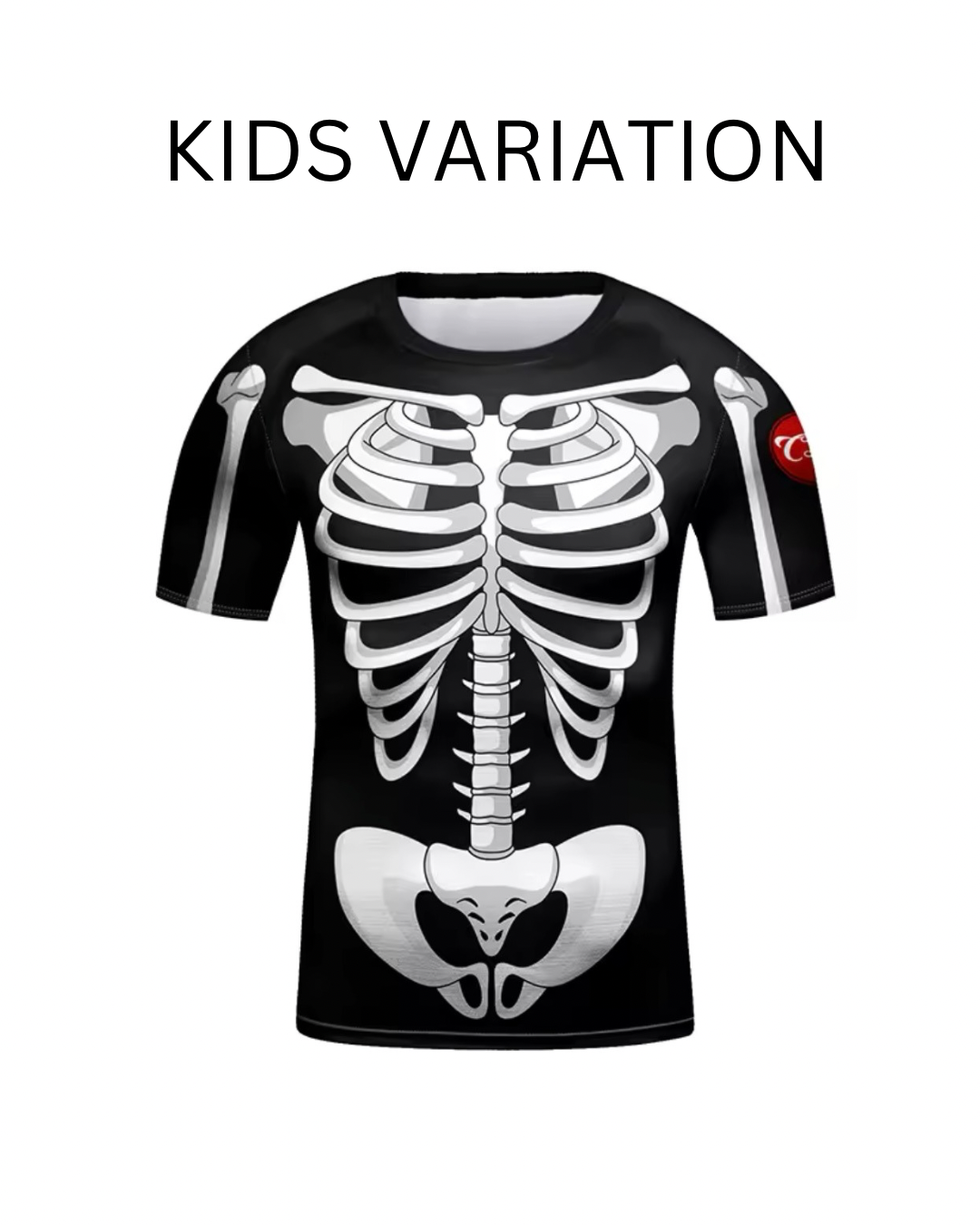 Skeleton Premium BJJ / MMA Rash Guard - LONG & SHORT SLEEVE VARIATIONS