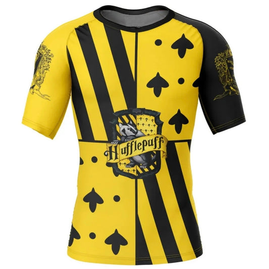 Hogwarts Hufflepuff Premium Short Sleeve Rash Guard