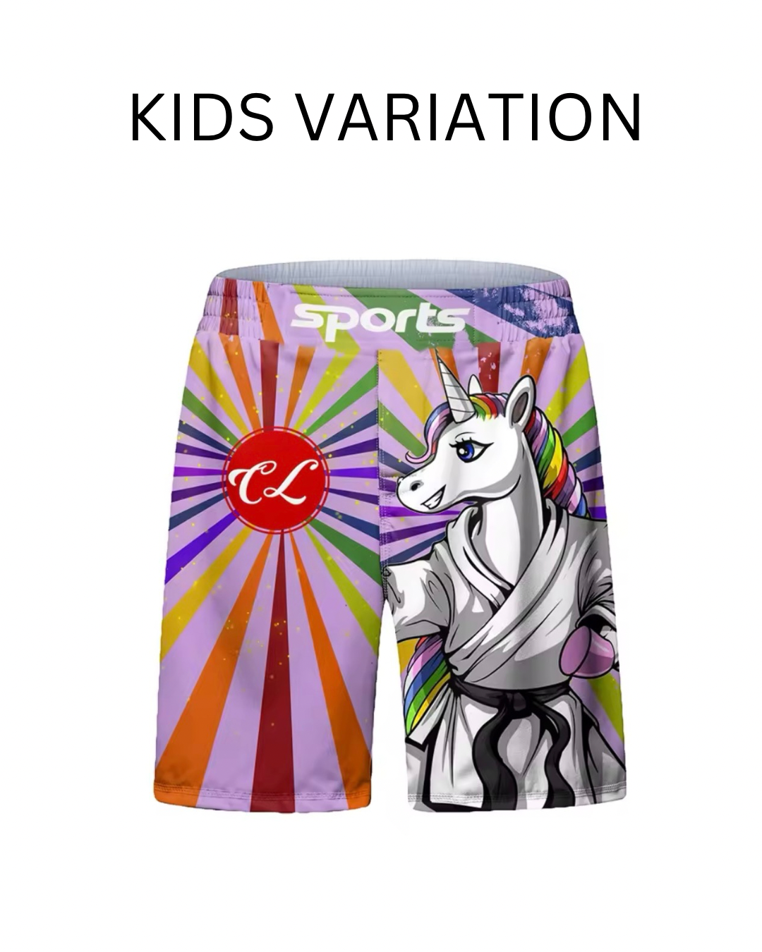 Unicorn Premium BJJ No Gi / MMA Set. Rash Guard, Shorts & Spats