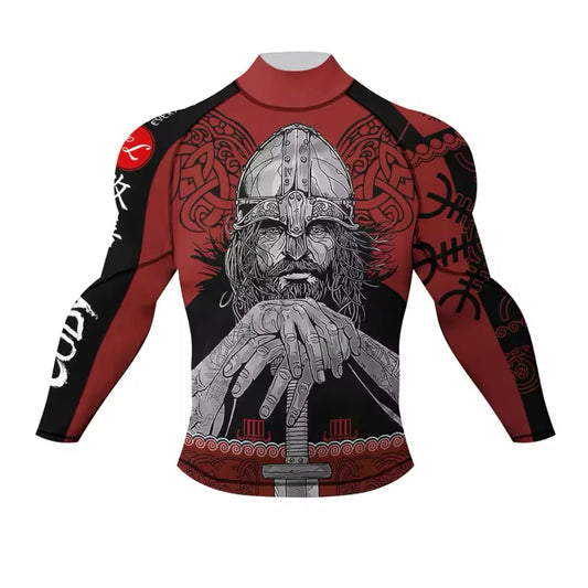 Viking Premium BJJ / MMA High Neck Rash Guard - LONG & SHORT SLEEVE VARIATIONS