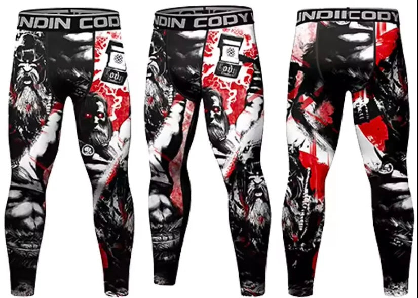 Warrior God Premium Compression Spats for BJJ, MMA, Wrestling, CrossFit, Yoga, Running, Cycling, and More