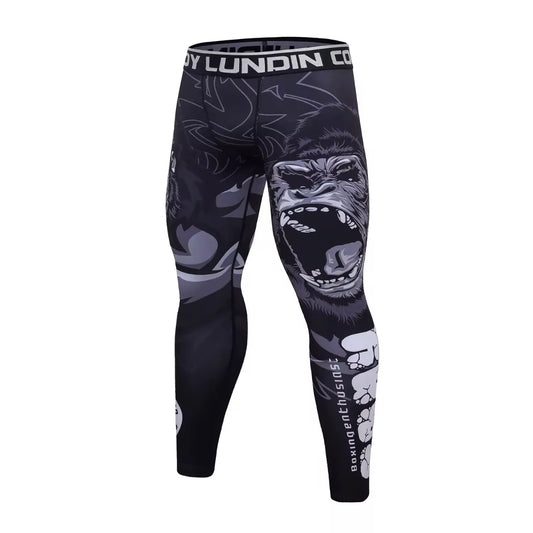 Gorilla Premium Compression Spats for BJJ, MMA, Wrestling, CrossFit, Yoga, Running, Cycling, and More