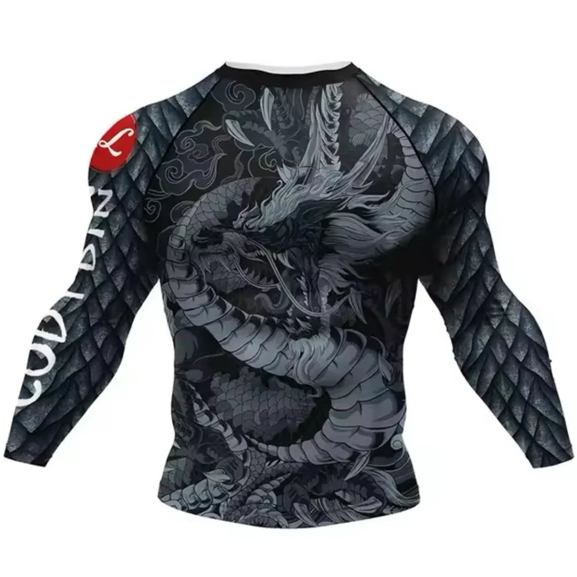 Black Dragon Premium BJJ / MMA Rash Guard - LONG & SHORT SLEEVE VARIATIONS