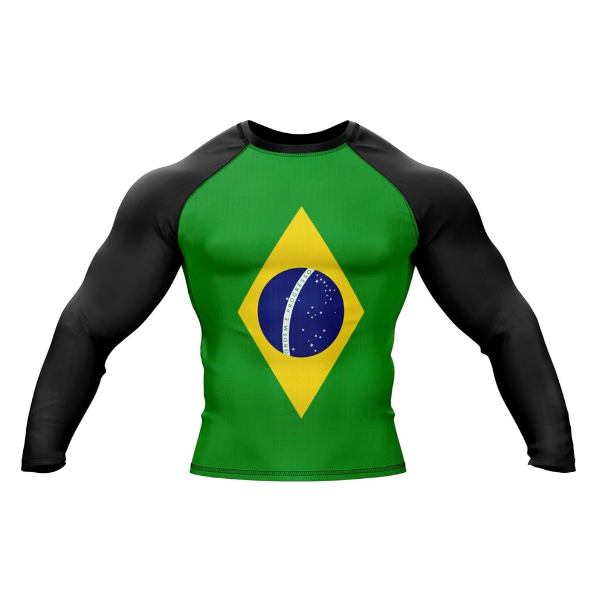 Brazil (Brasil) Premium Rash Guard - LONG OR SHORT SLEEVE