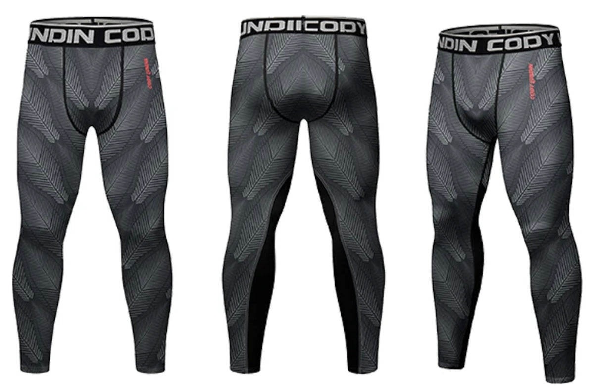 Dark Premium Compression Spats for BJJ, MMA, Wrestling, CrossFit, Yoga, Running, Cycling, and More