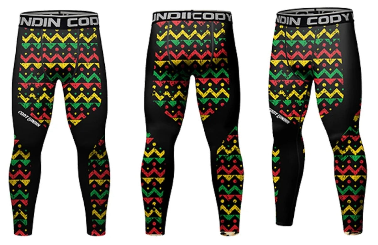 Reggae Premium BJJ No Gi / MMA Set. Rash Guard, Shorts & Spats