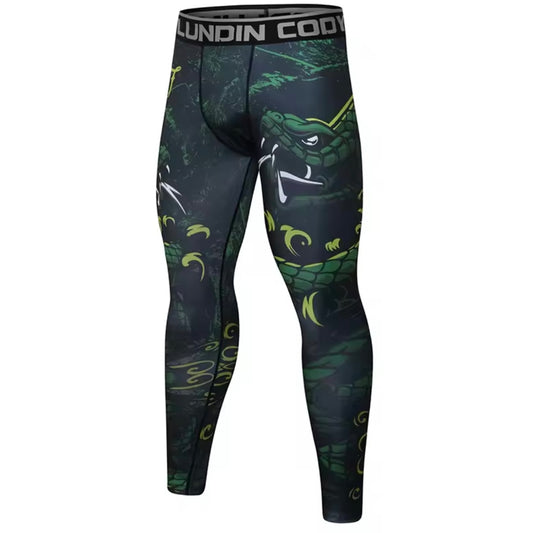 Snake Premium Compression Spats For BJJ, MMA, Wrestling, CrossFit, Yoga, Running, Cycling, and More