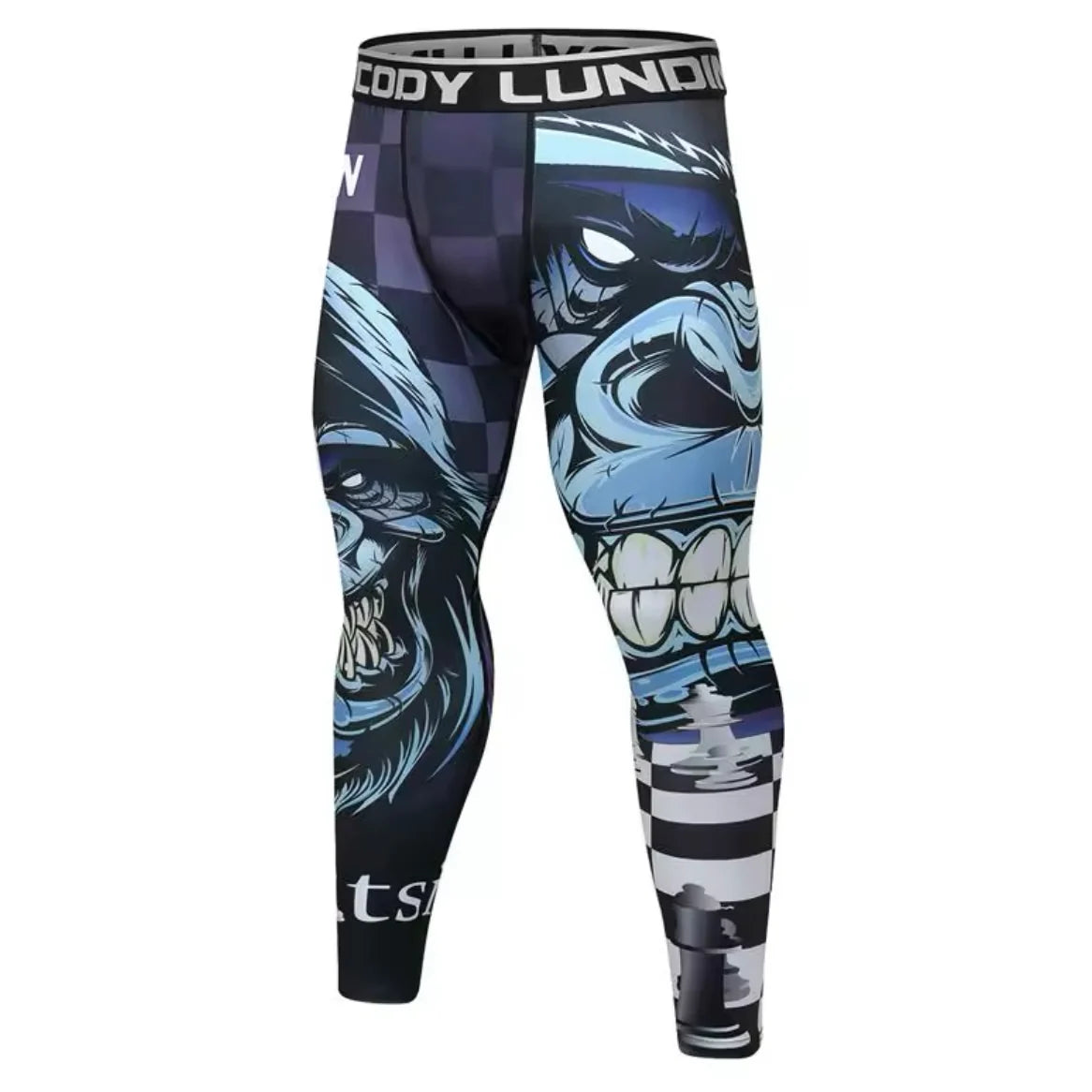 Gorilla Chess Premium Compression Spats For BJJ, MMA, Wrestling, CrossFit, Yoga, Running, Cycling, and More