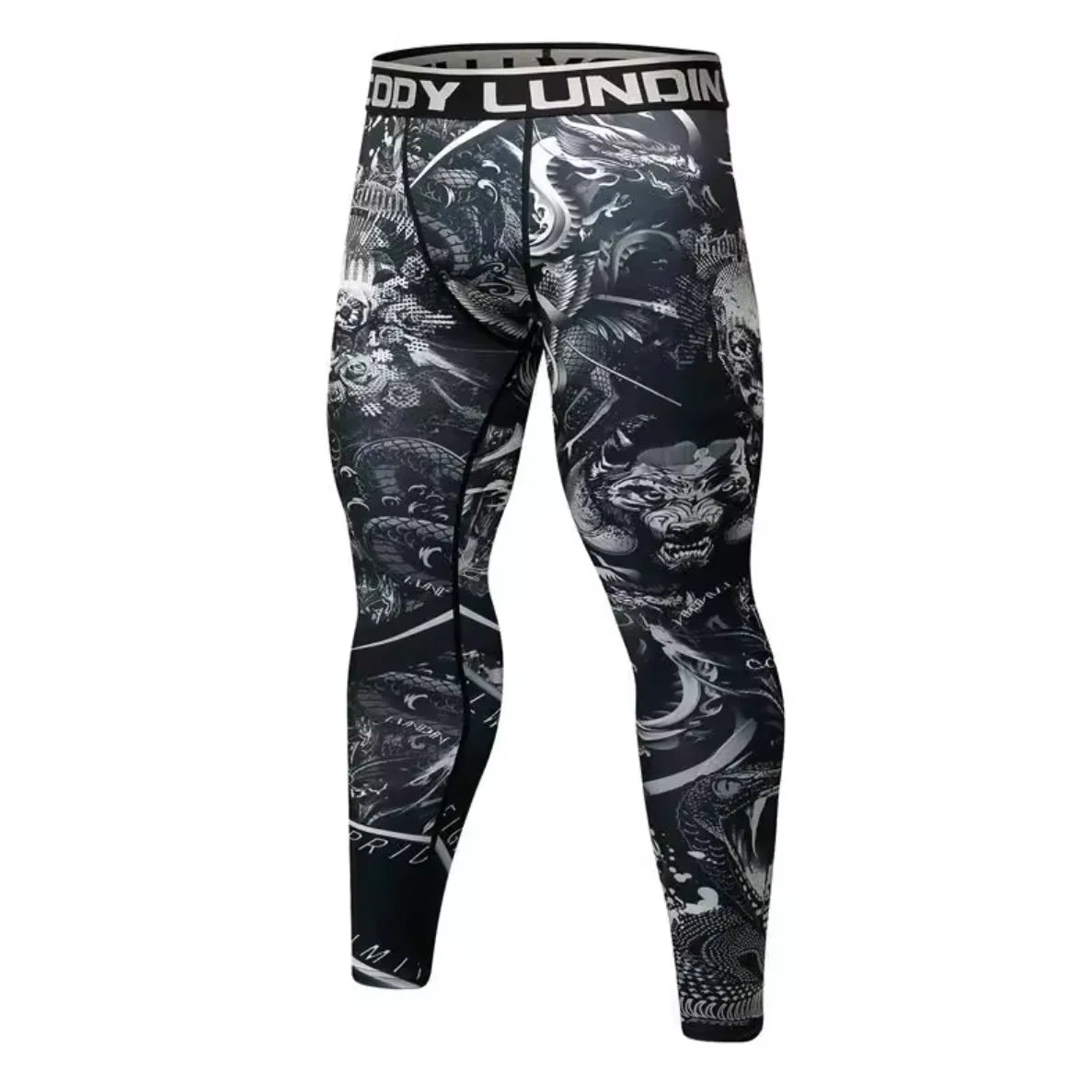 Venom & Death Premium Compression Spats For BJJ, MMA, Wrestling, CrossFit, Yoga, Running, Cycling, and More