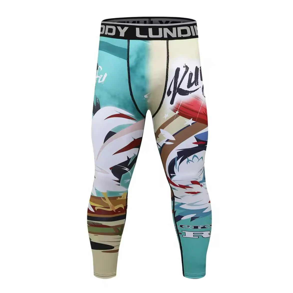 Kung Fu Chicken Premium Compression Spats for BJJ, MMA, Wrestling, CrossFit, Yoga, Running, Cycling, and More