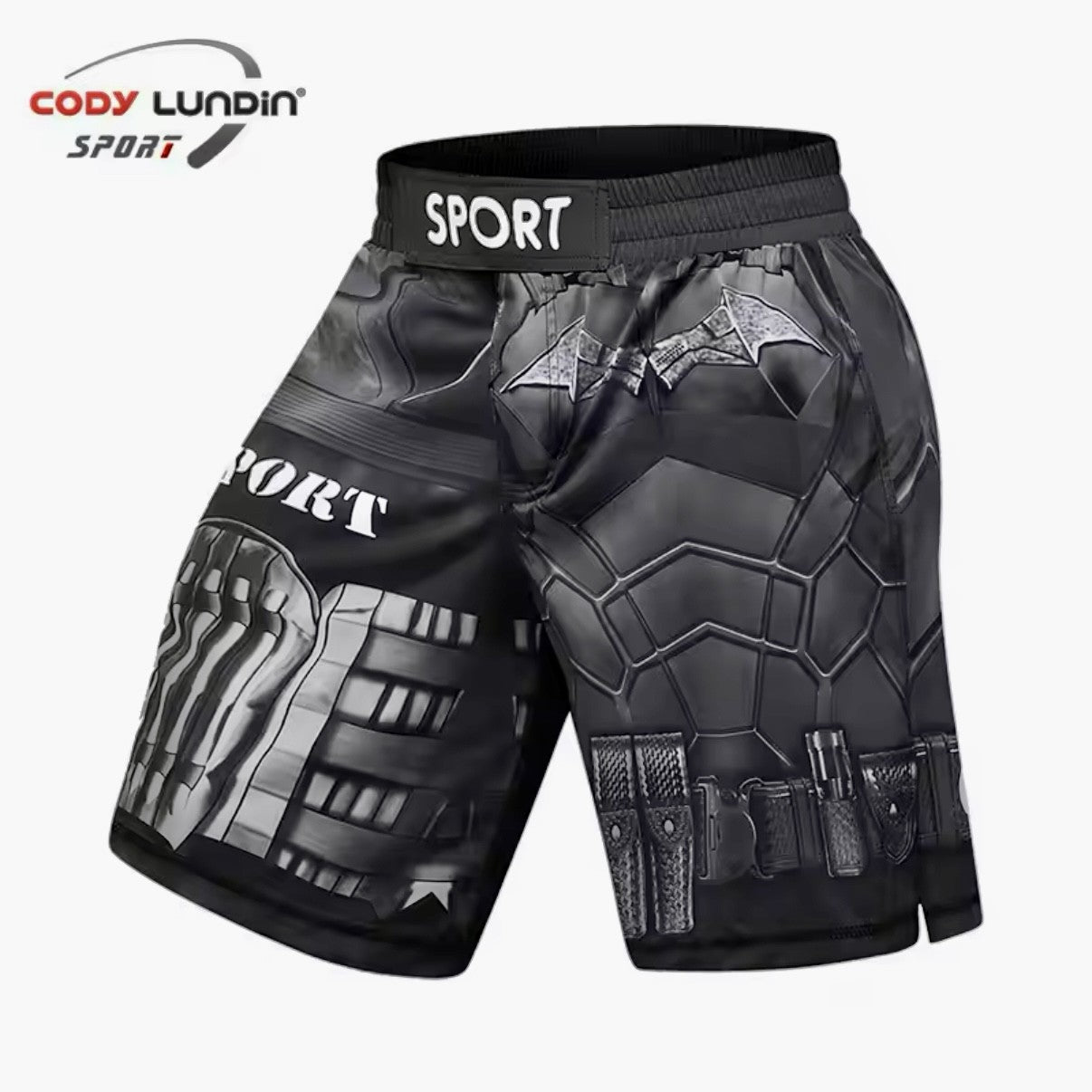 Batman Premium BJJ No Gi / MMA Set. Rash Guard, Shorts & Spats